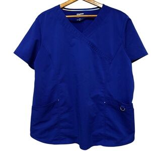 Scrubstar Electric Blue Scrub Top Size 2XL